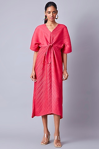 Berry Pink A-Line Kaftan Dress by Scarlet Sage