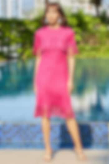 Hot Pink Shift Summer Dress by Scarlet Sage at Pernia's Pop Up Shop