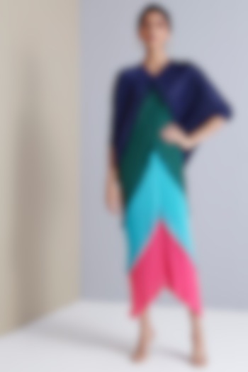 Multi-Colored Polyester Kaftan Summer Dress by Scarlet Sage at Pernia's Pop Up Shop