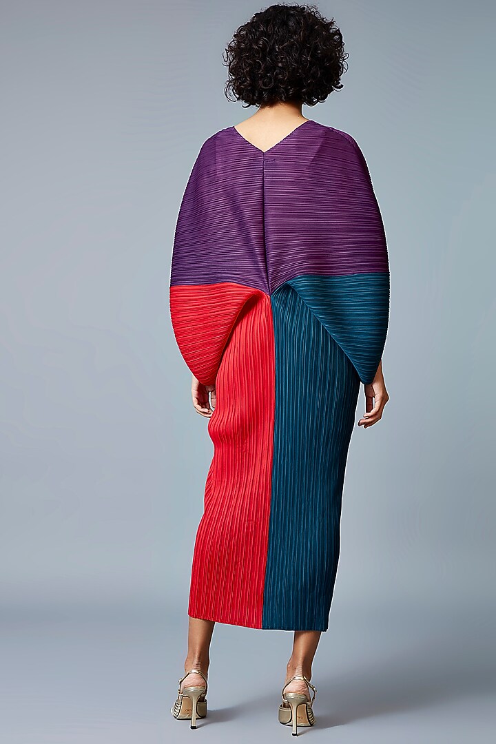 Purple & Red Polyester Kaftan Summer Dress by Scarlet Sage at Pernia's Pop Up Shop