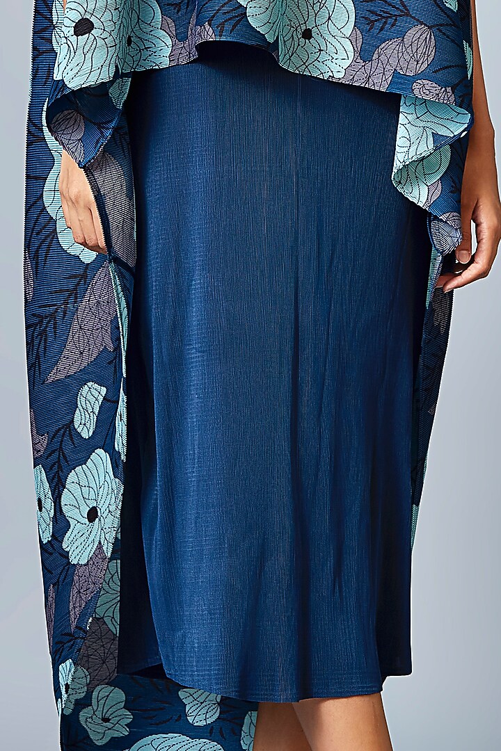 Teal Shift Summer Dress With Cape by Scarlet Sage at Pernia's Pop Up Shop