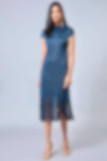 Aster Blue Straight-Cut Summer Dress by Scarlet Sage at Pernia's Pop Up Shop