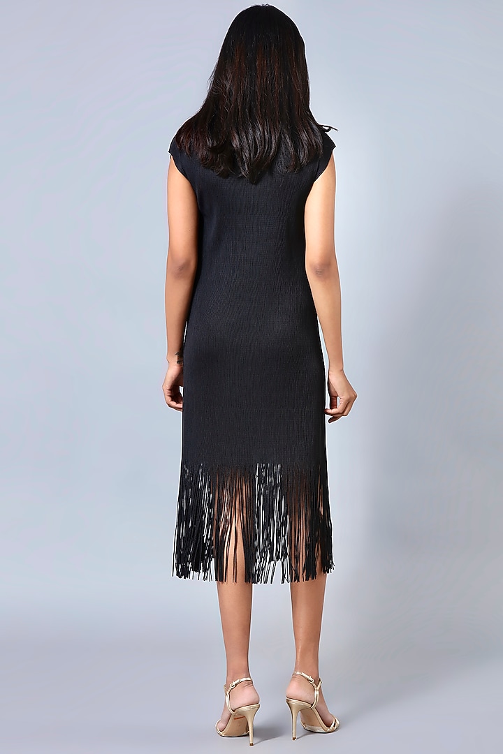 Black Straight-Cut Summer Dress by Scarlet Sage at Pernia's Pop Up Shop