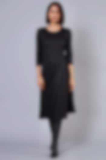 Black Layered A-Line Summer Dress by Scarlet Sage at Pernia's Pop Up Shop