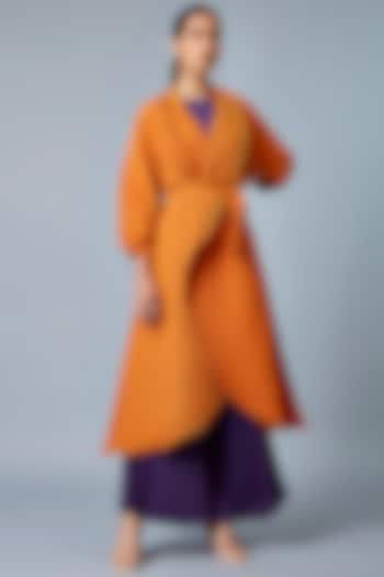 Orange Polyester Overlay by Scarlet Sage at Pernia's Pop Up Shop