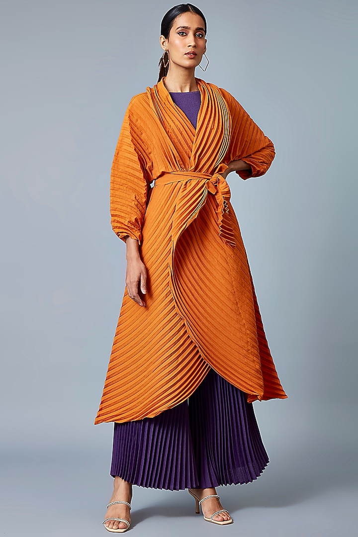 Orange Polyester Overlay by Scarlet Sage at Pernia's Pop Up Shop