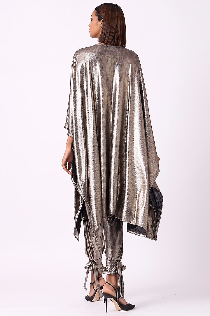 Dark Silver Polyester Overlay by Scarlet Sage at Pernia's Pop Up Shop