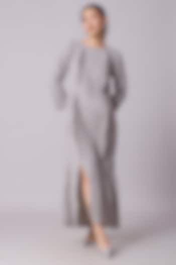 Light Grey Polyester Shift Summer Dress by Scarlet Sage at Pernia's Pop Up Shop
