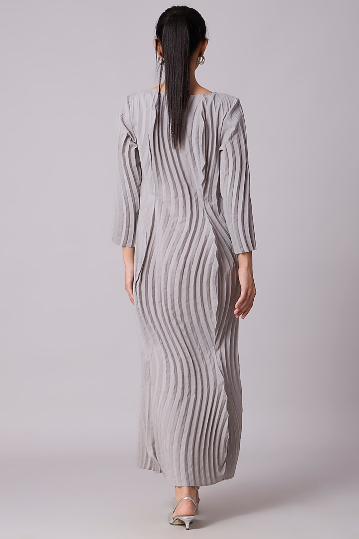 Light Grey Polyester Shift Summer Dress by Scarlet Sage at Pernia's Pop Up Shop