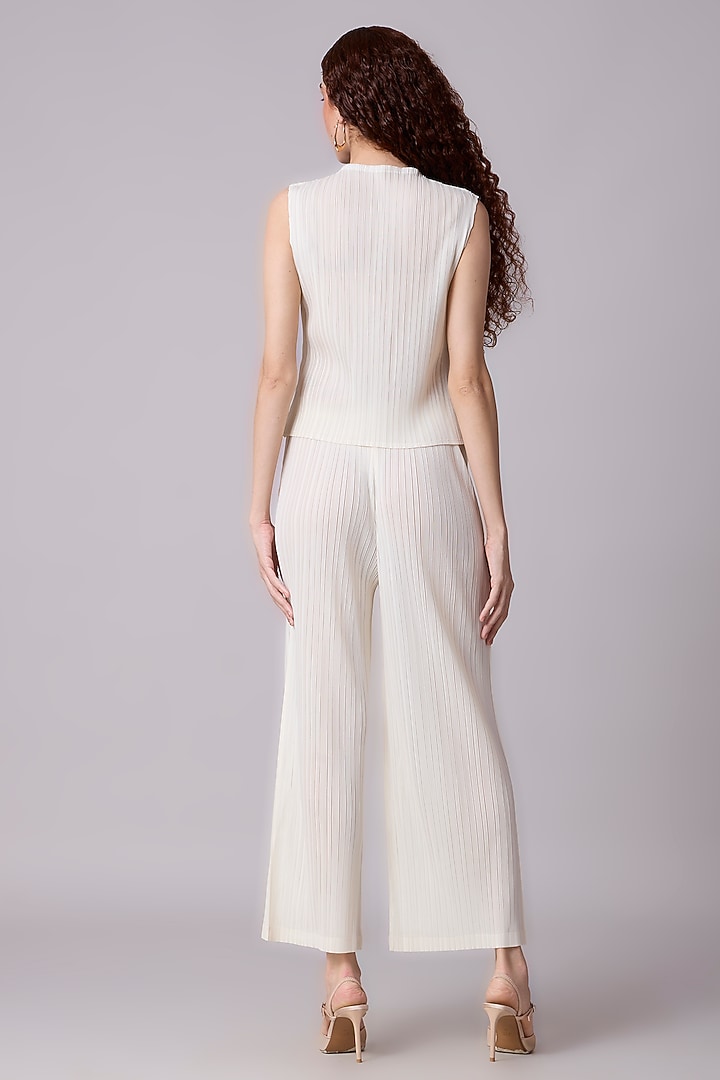 Ivory Polyester Co-Ord Set by Scarlet Sage at Pernia's Pop Up Shop