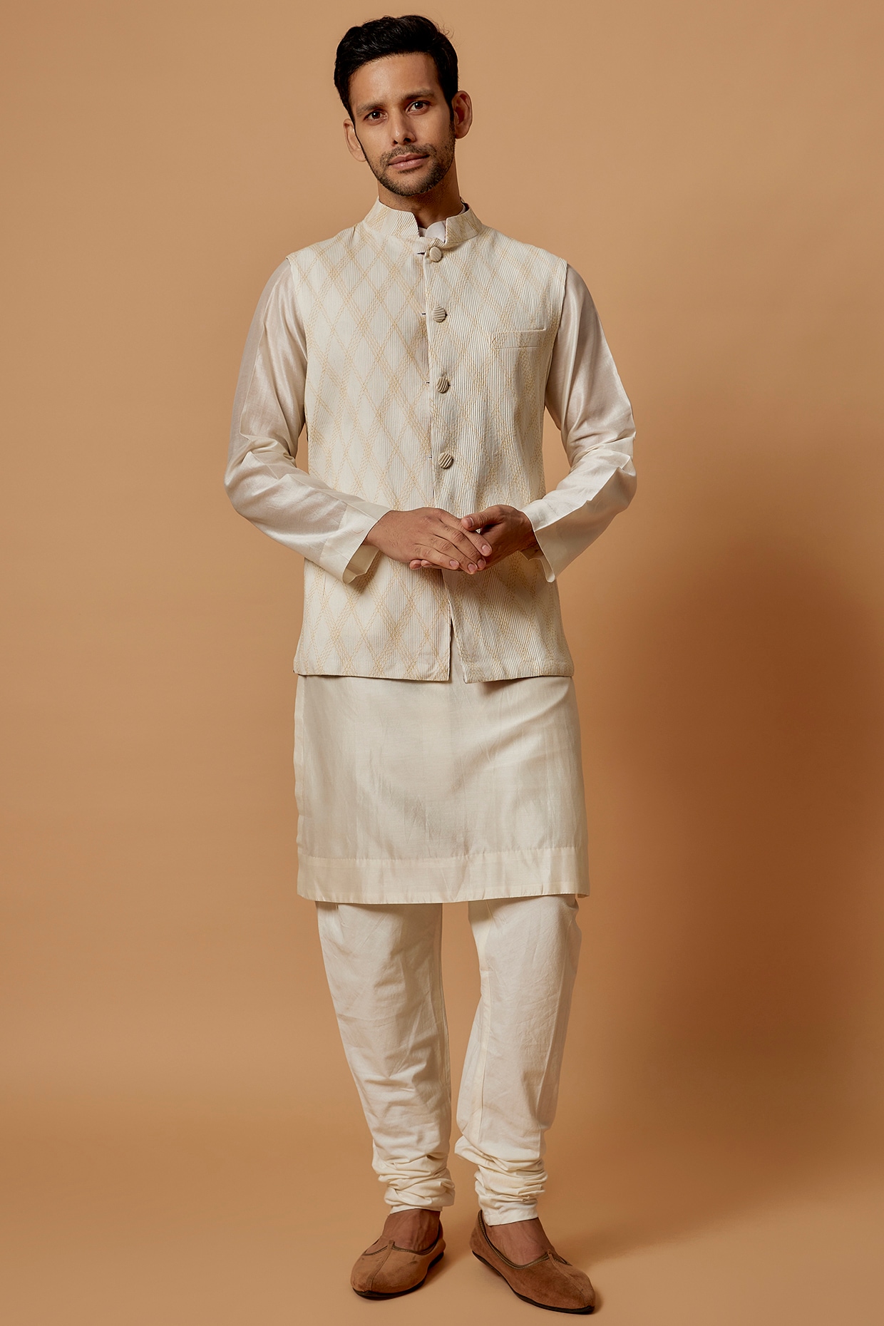 Insey Abstract Print Nehru Jacket – Minizmo