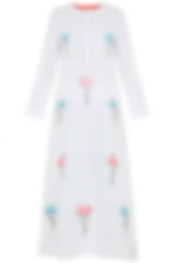 Off White Embroidered Kurta by Samant Chauhan at Pernia's Pop Up Shop