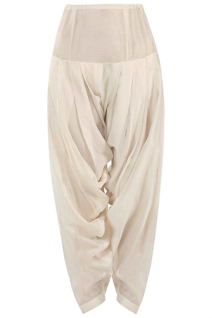Off White Embroidery High Low Mini Vacation Dress by Samant Chauhan at Pernia's Pop Up Shop