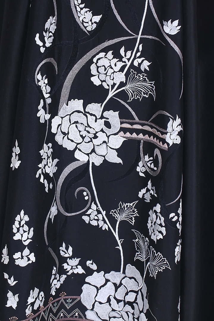 Black Zardosi Embroidered Gown by Samant Chauhan at Pernia's Pop Up Shop