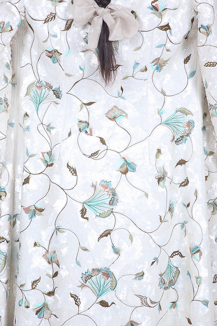 Off White Embroidered Jacket Set by Samant Chauhan at Pernia's Pop Up Shop
