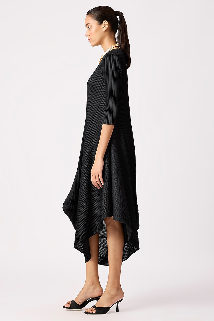 Black Polyester Summer Dress by Scarlet Sage at Pernia's Pop Up Shop