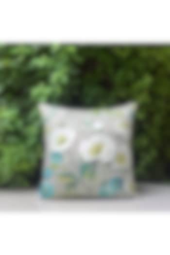 Floral Green & Blue Tropical Cushion Cover by Studio Covers