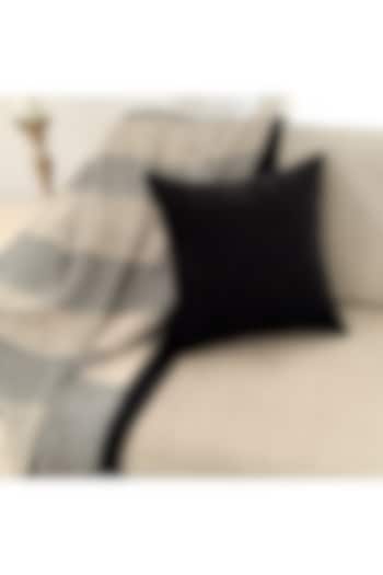 Black Chenille Cushion Cover by Studio Covers