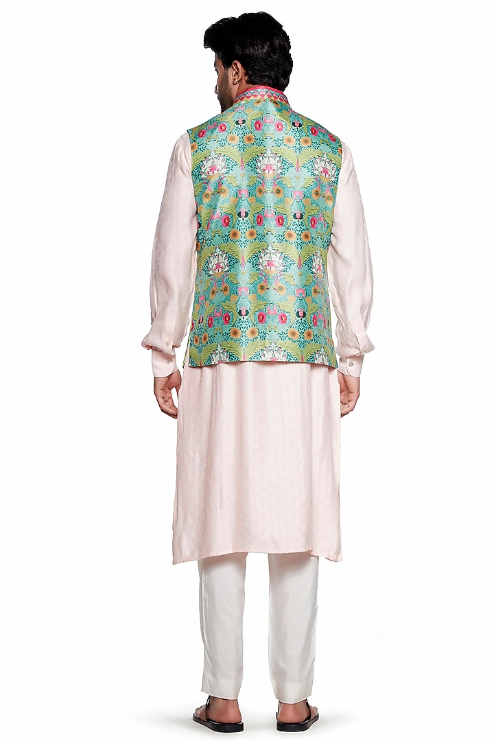 Grey Bagh Bundi Jacket by Siddhartha Bansal Men at Pernia's Pop Up Shop