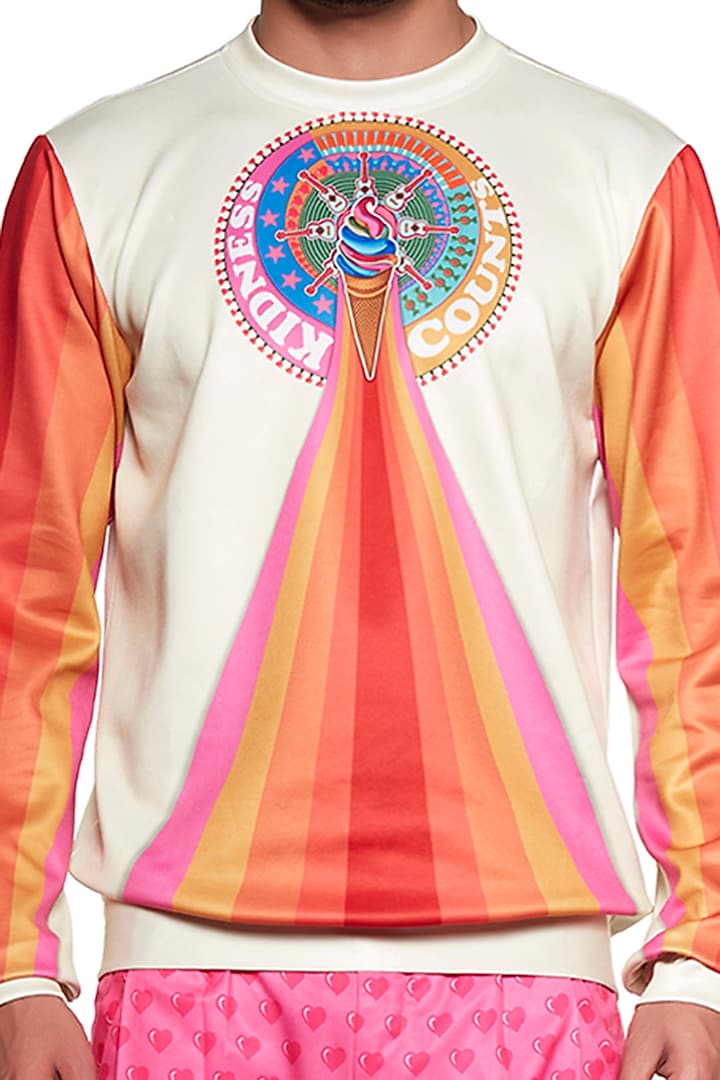 Yellow & Orange T-shirt by Siddhartha Bansal Men at Pernia's Pop Up Shop