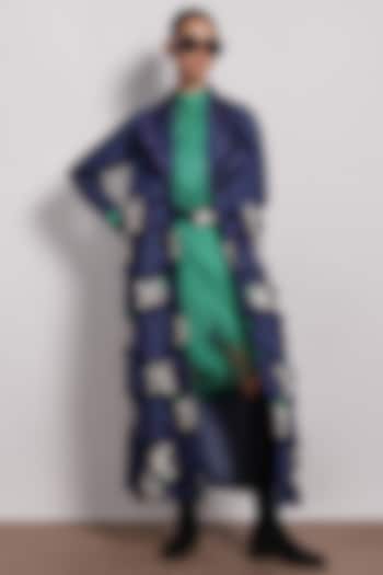 Denim Blue Jacket by Devina Juneja at Pernia's Pop Up Shop