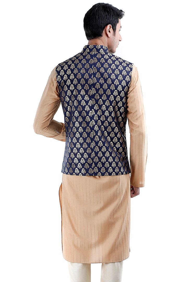 Baize Brocade Silk Jacket by Sadan Pande Men at Pernia's Pop Up Shop
