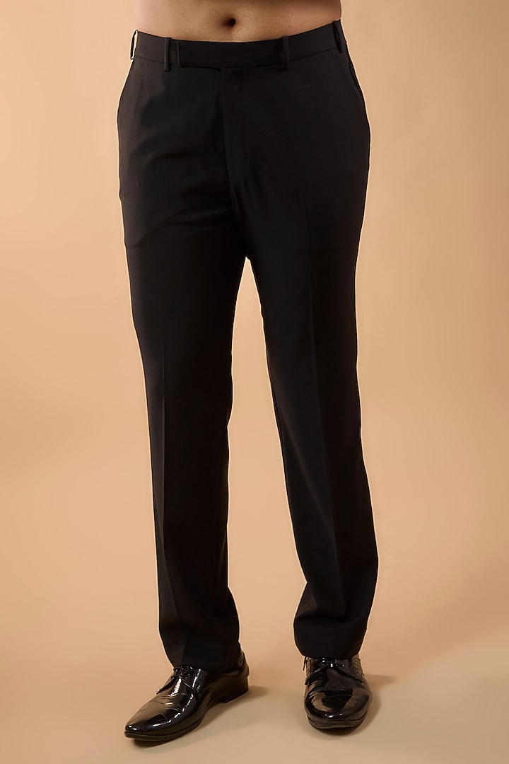 Navy Blue Velvet Tuxedo Set by SDS by KUSHAL SHAH at Pernia's Pop Up Shop