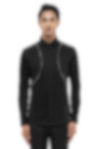 Wine Giza Cotton Party Wear Shirt by SDS by KUSHAL SHAH at Pernia's Pop Up Shop