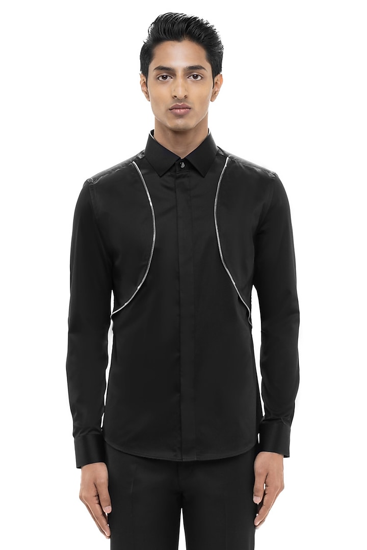 Wine Giza Cotton Party Wear Shirt by SDS by KUSHAL SHAH at Pernia's Pop Up Shop