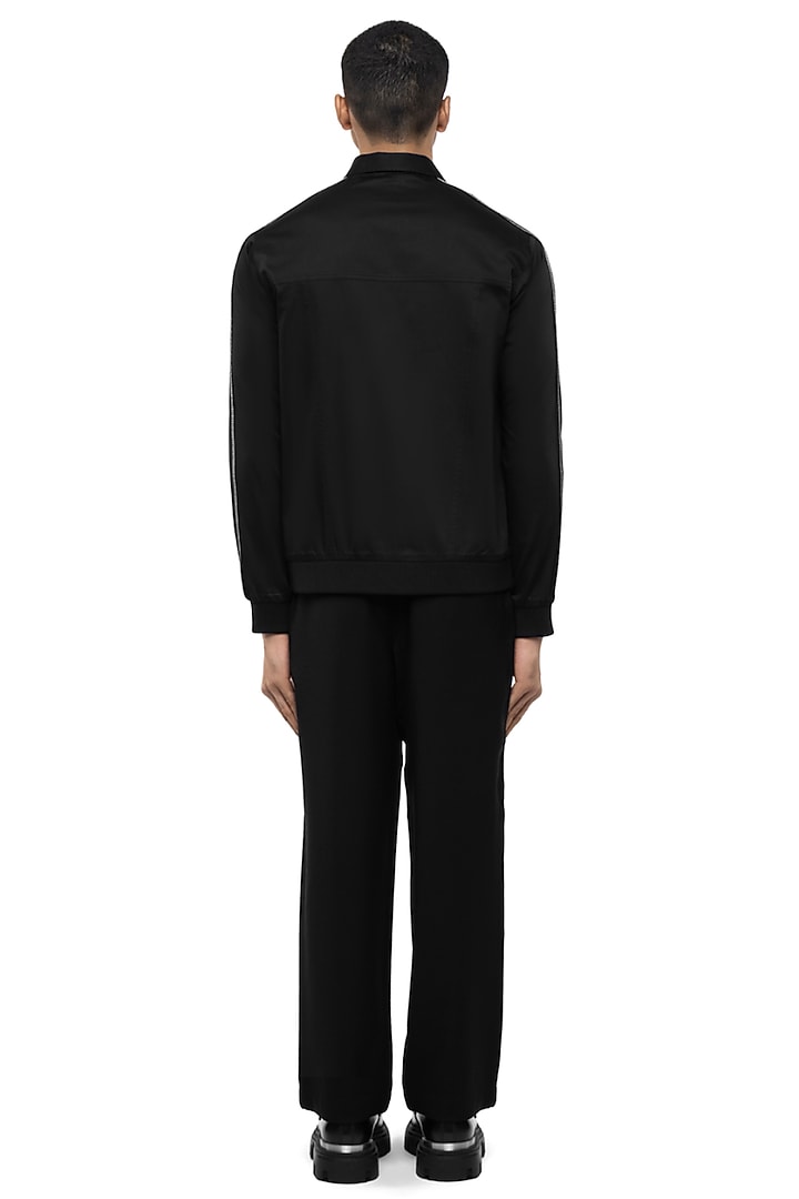 Black Giza Cotton Wedding Shirt by SDS by KUSHAL SHAH at Pernia's Pop Up Shop