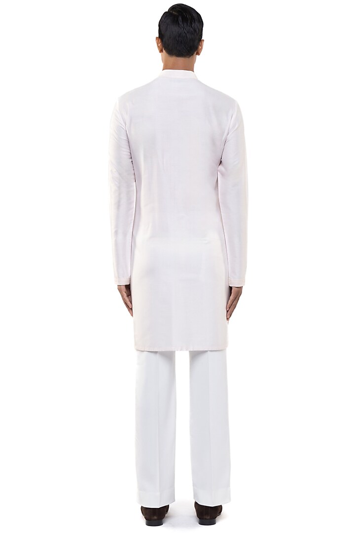 Pink Silk Kurta Set by SDS by KUSHAL SHAH at Pernia's Pop Up Shop