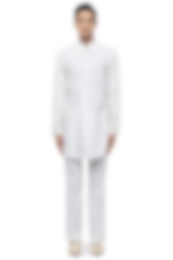 Ivory Silk Kurta Set by SDS by KUSHAL SHAH at Pernia's Pop Up Shop