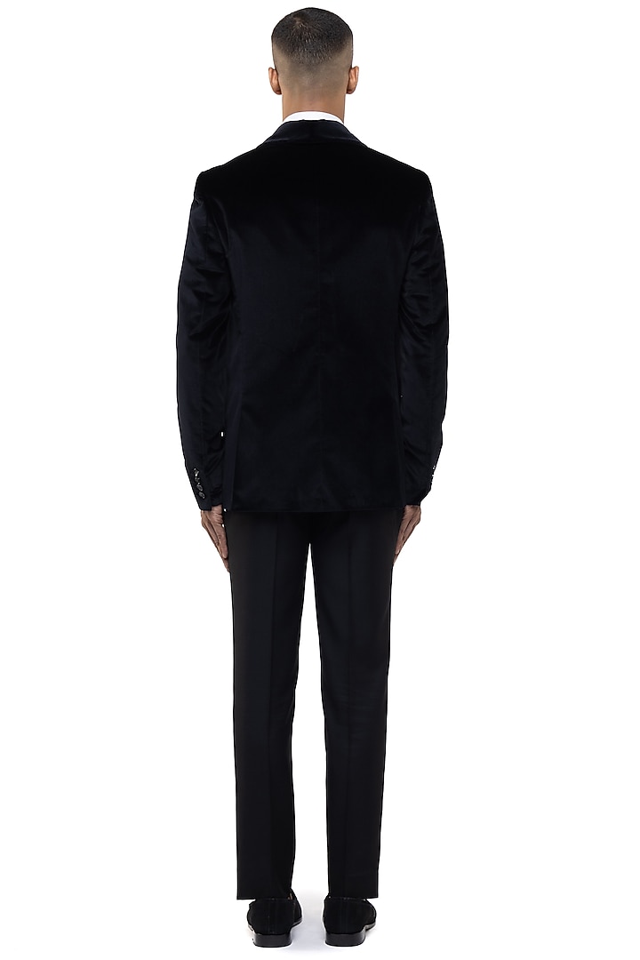 Black Suiting Tuxedo Set by SDS by KUSHAL SHAH at Pernia's Pop Up Shop