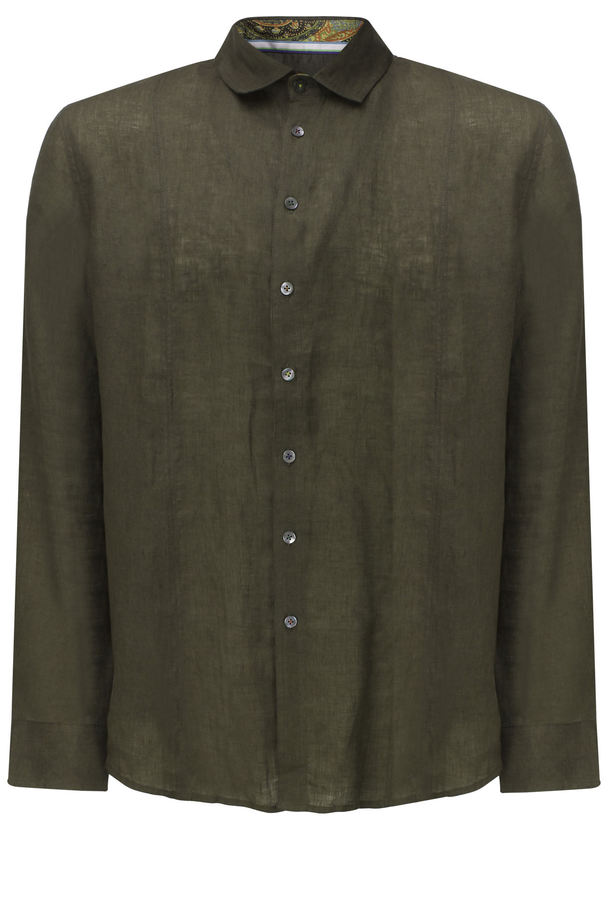 Mouse color linen shirt by Suket Dhir