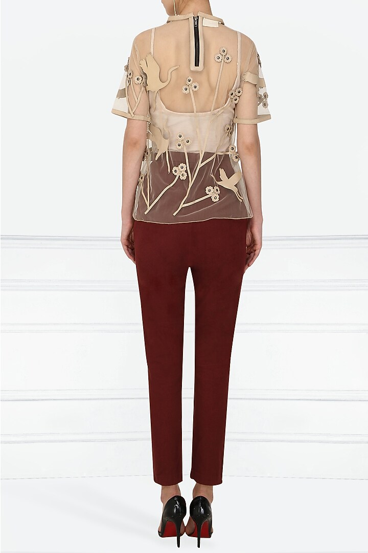 Nude applique work tee available only at Pernia's Pop Up Shop.