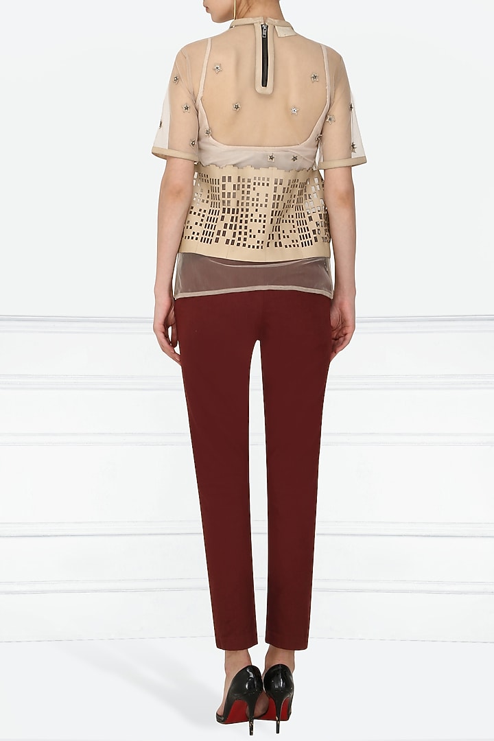 Nude applique work tee available only at Pernia's Pop Up Shop.