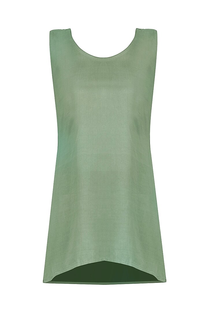 Sage green embroidered tunic available only at Pernia's Pop Up Shop.