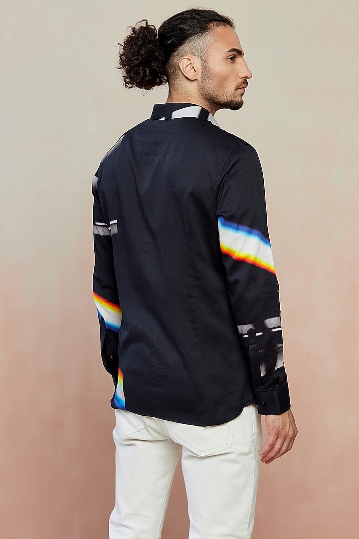 Multi-Coloured Printed Party Wear Shirt by SEVENDC MEN at Pernia's Pop Up Shop