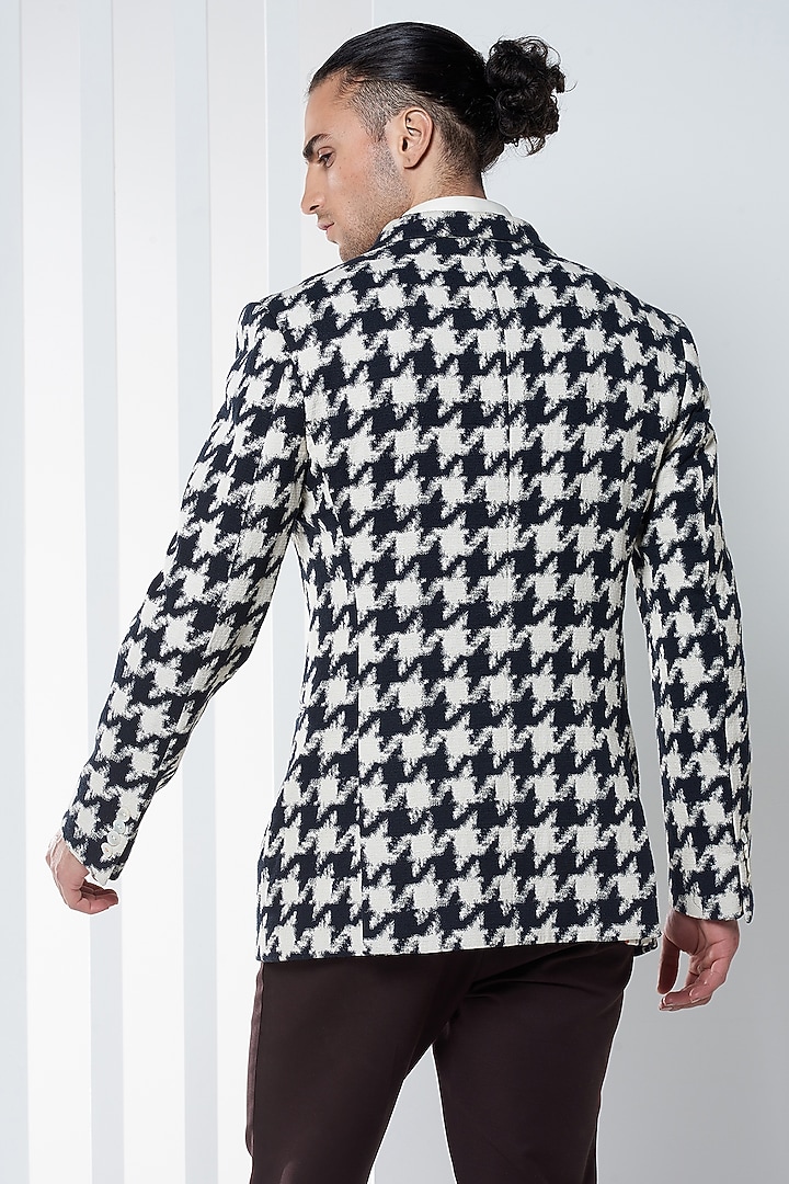 Black & White Cotton Twill Jacket by SEVENDC MEN at Pernia's Pop Up Shop
