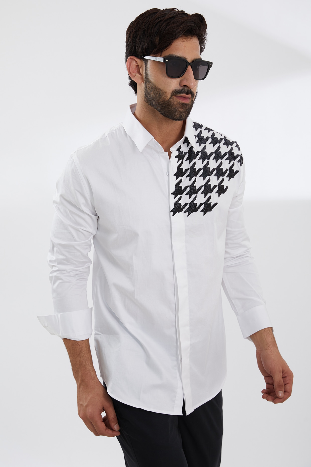 Party wear white shirts for outlet mens