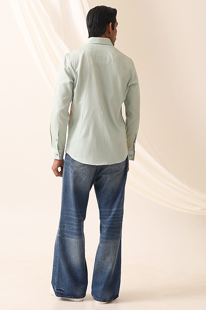 Multi-Colored Cotton Printed Party Wear Shirt by SEVENDC MEN at Pernia's Pop Up Shop