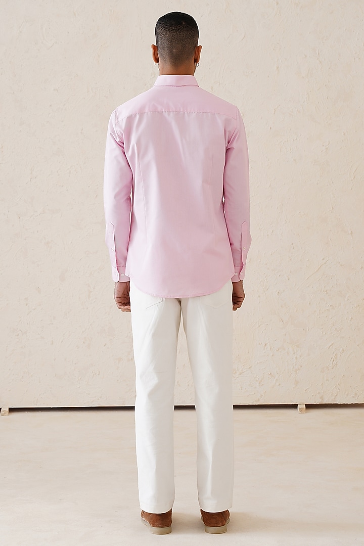 Pink Cotton Summer Shirt by SEVENDC MEN at Pernia's Pop Up Shop
