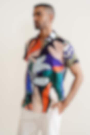 Multi-Colored Cotton Floral Printed Summer Shirt by SEVENDC MEN at Pernia's Pop Up Shop