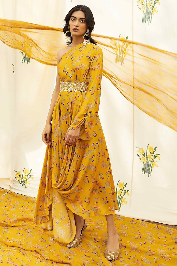 Amber Modal Satin Dress by Seeaash