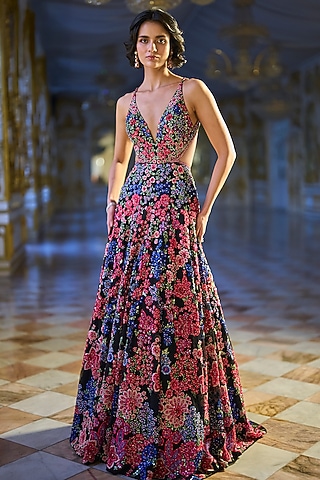 Shop Multicolor Gown for Women Online from India's Luxury Designers 2026