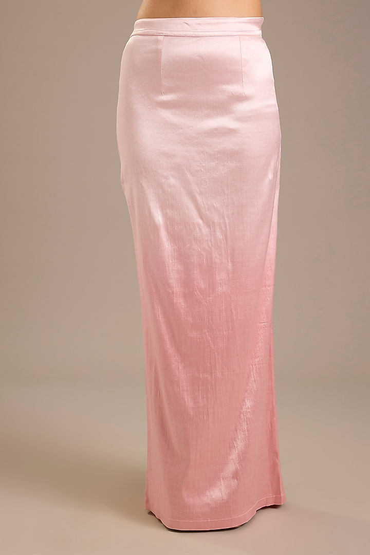 Peach Ombre Georgette Bridal Saree Set by Seema Gujral at Pernia's Pop Up Shop