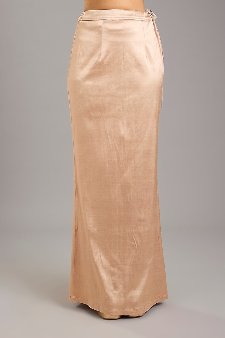 Beige Georgette Reception Saree Set by Seema Gujral at Pernia's Pop Up Shop