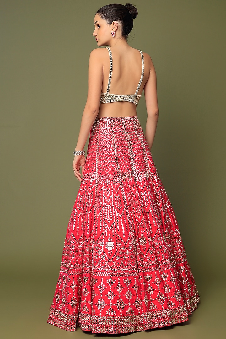 Fuchsia Siena Lehenga set
