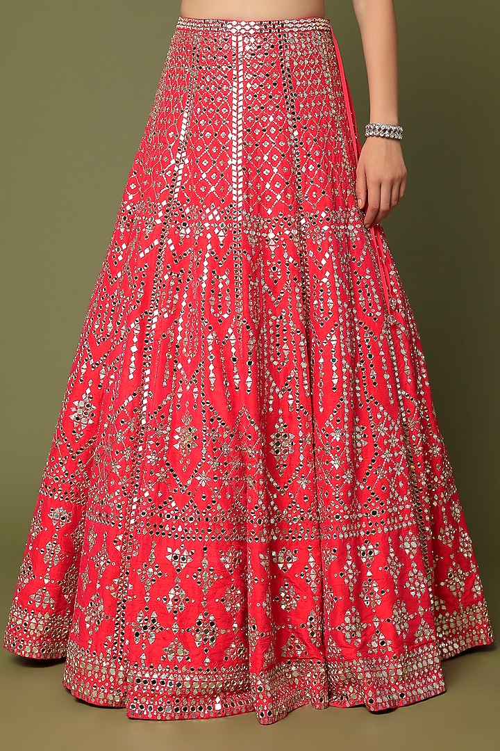 Fuchsia Thea Lehenga set
