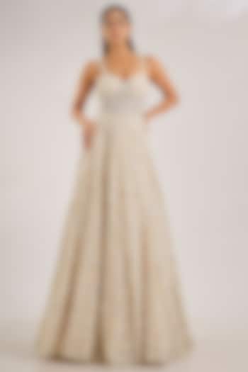 Nude Net Bridal Gown by Seema Gujral at Pernia's Pop Up Shop